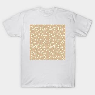 Flower Pattern in Beige T-Shirt